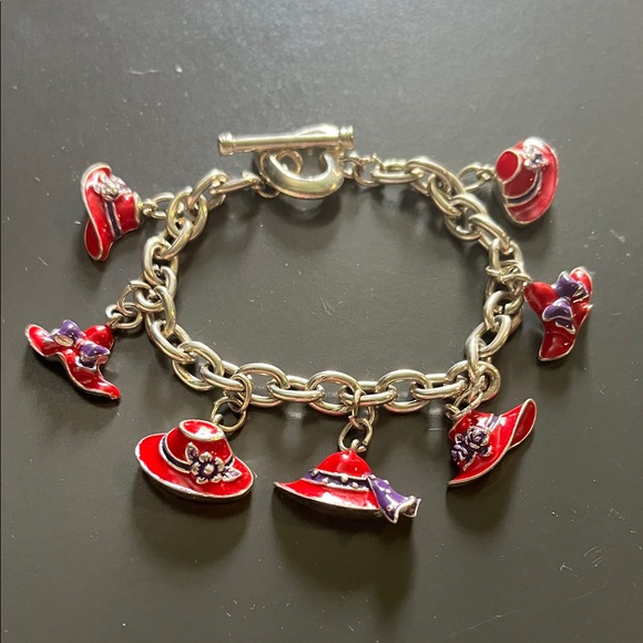 Jewelry - Red Hat Society Charm Bracelet